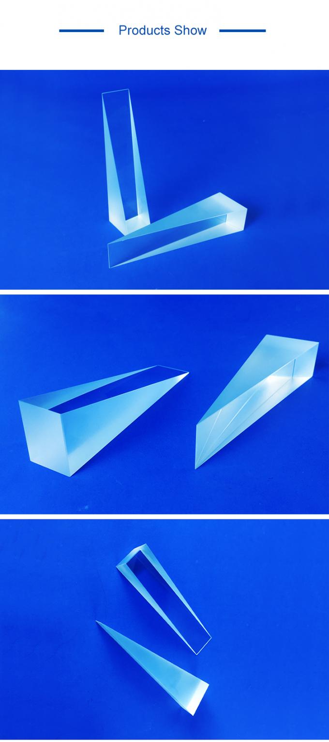 Transparent Optical Quartz Glass Rectangular Optical Wedge Prism Element