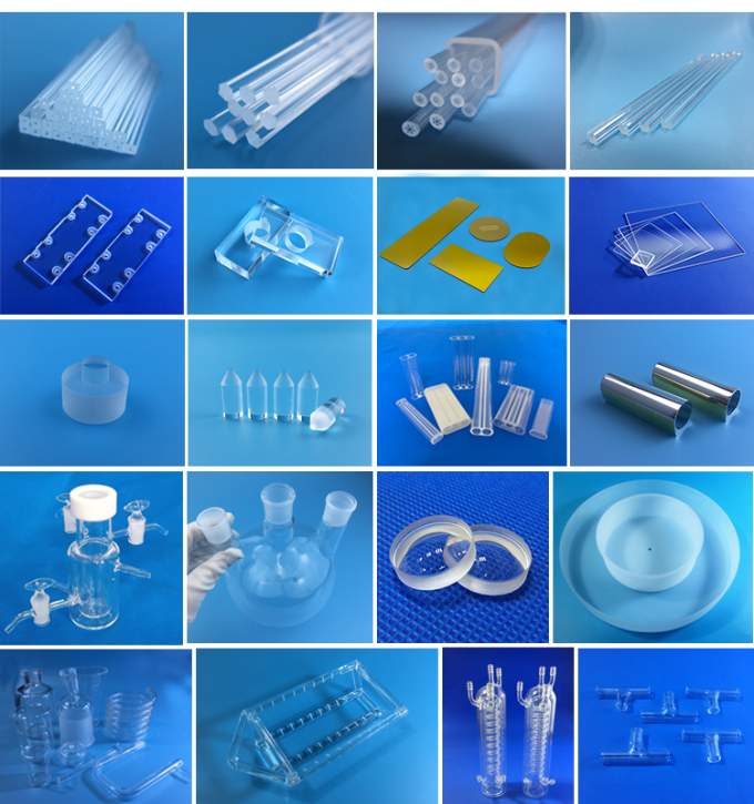 Cnc Machining Quartz Glass Small Size Optical Fused Silica Parts