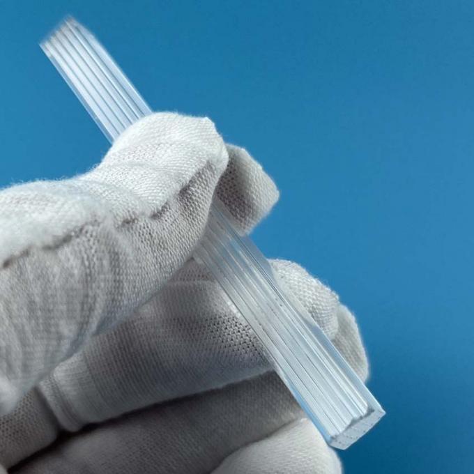 Square Multi Bore Quartz Glass Tubes / Tubing For Separation And Filtering