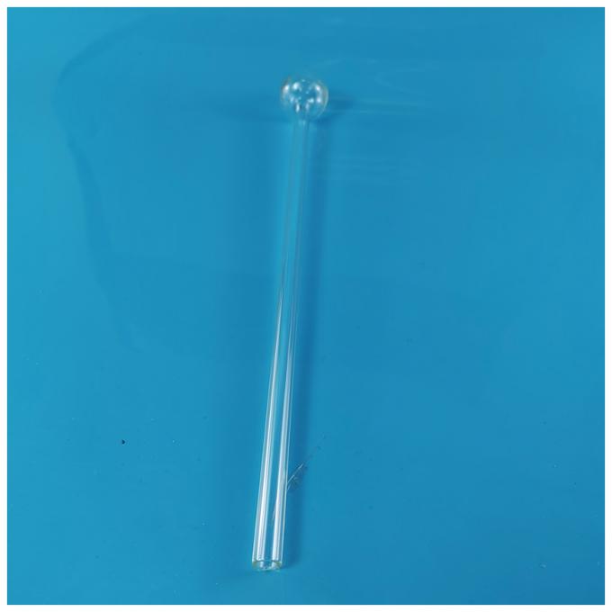 2.2g/cm3 Density Customized Ball Shape End Quartz Tubes For Clear Quartz Test Tube 1