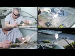 Spiral Clear Fused Quartz Tubing 100-500mm Length Heat Resistant