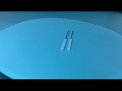 High temperature resistance quartz rod high precision half polished half sand blasted  CNC notch