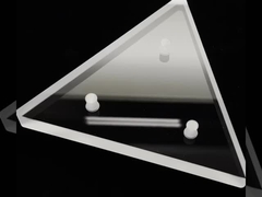 Optical Quartz Glass Triangular Shape With Hole