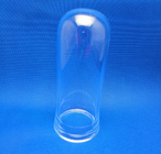 High Temperature Resistance Clear Quartz Tube Custom Sealed With Flange Large Diameter