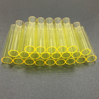 Cerium Doped Quartz Glass Tubing Yellow Color Uv Blocking