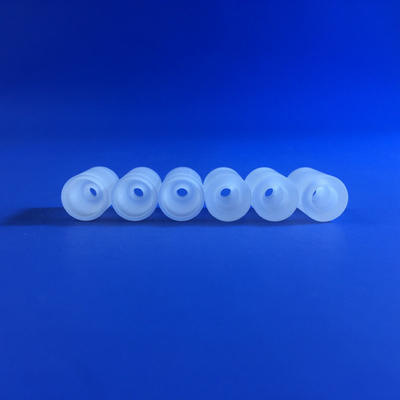 Cnc Machining Quartz Glass Resistor Insulating Cap Custom