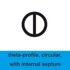 Chemical Resistance Quartz Capillary High Purity Theta Profile Circular With Internal Septum