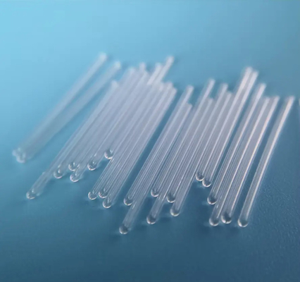 Single-Port Sealed Quartz Glass Tube Durable For Various Uses