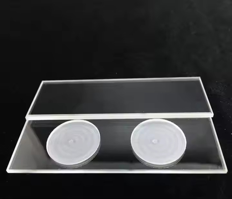 Customized Circular Shape Quartz Glass Plate With Thickness Options Of 0.1mm To 10mm