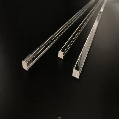 Heat Resistant Customized Translucent Quartz Glass Tubes With One End Open for Industrial Laboratory