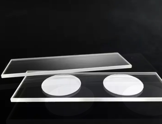 Customize Different Sizes Fused Silica Quartz Glass Plate Sio2 Heat Resistant Clear Round Optical Quartz Plates