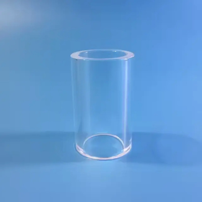 Polished One End Closed Quartz Tube Customized High Temperature Sizes Quartz Glass Pipe Clear Quartz Pipe