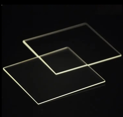Customized Thickness Transparent Clear Quartz Glass Plate For Drilling In Large Size And Square Shape
