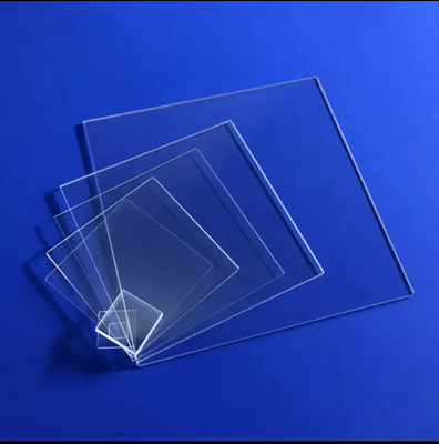 Customized Thickness Transparent Clear Quartz Glass Plate For Drilling In Large Size And Square Shape