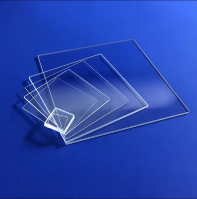 1mm 1.5mm 2mm Ultra-Thin CNC Clear Color Quartz Glass Plate For Lab Surface 10/5 80/50 Density 2.2g/cm3