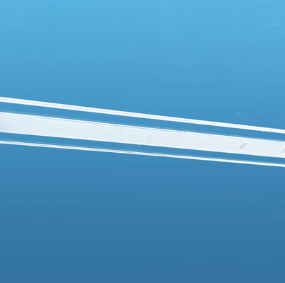 High Flatness Fused Silica Plate with Customizable Transparent Frosted Bores at 1100C