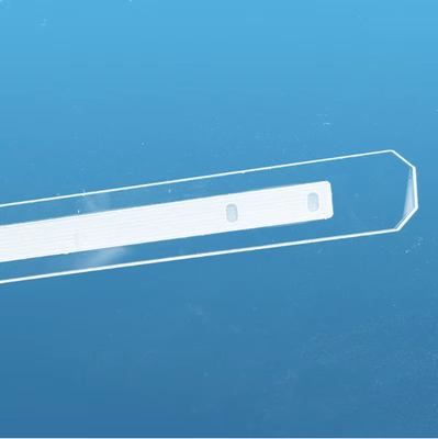 High Flatness Fused Silica Plate with Customizable Transparent Frosted Bores at 1100C