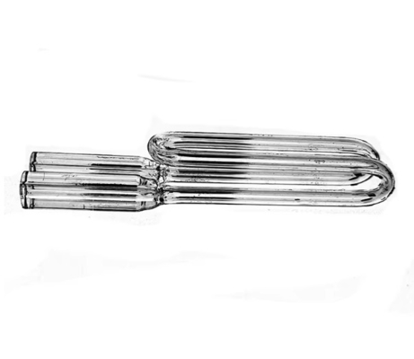 Double Quartz Tube Quartz Glass Tube Transparent Durable for Industrial