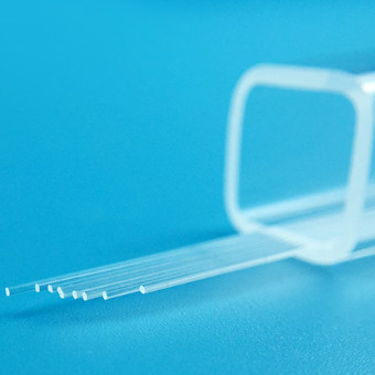 Fused Solid Cylinder Quartz Glass Rod Diameter 0.1mm For Optical Fiber