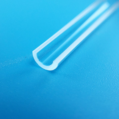 High Purity Optical Quartz Rod Clear U Shaped For Fiber Combiner