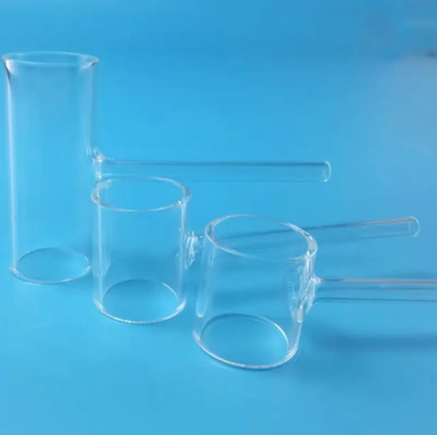 Solar Energy Compatible Clear Quartz Glass Tee Pipe With 2.2g/cm3 Density