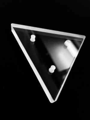 Optical Quartz Glass Triangular Shape With Hole Fused Quartz Plate Transparent