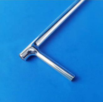 1100 Degrees Processing Temperature Silver-plated Quartz Tube With Polished Or Frosted Surface Finish