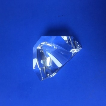 Angle Tolerance of 0/-0.1mm Optical Glass Wedge Shape Quartz Light Guide Block for Precision