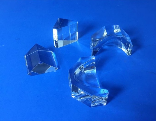 Angle Tolerance of 0/-0.1mm Optical Glass Wedge Shape Quartz Light Guide Block for Precision