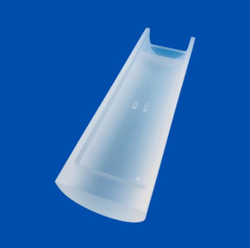 Machining Quartz Glass High Temperature Semicircle Parts for Industry
