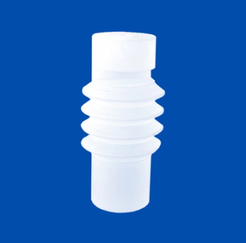 Customized Frosted Quartz Glass Part With Internal And External Thread Density 6.91g/cm3