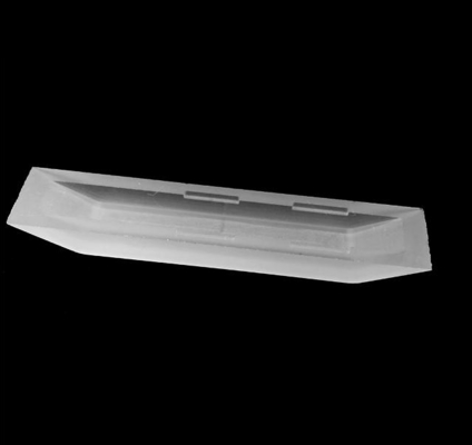 Customized White Frosted Quartz Glass Part With High Durability
