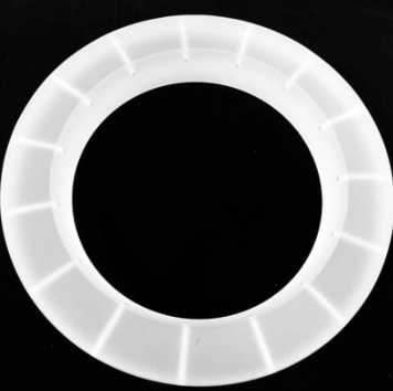 White Customized Fused Quartz Ring With Density 6.91g/cm3
