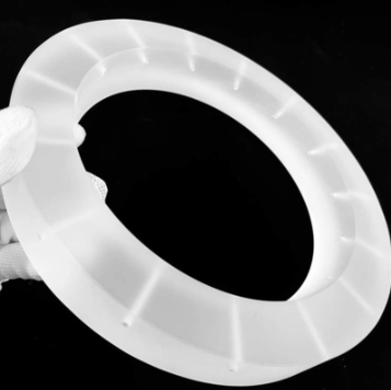 White Customized Fused Quartz Ring With Density 6.91g/cm3