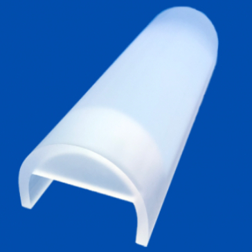 Machining Quartz Glass High Temperature Semicircle Parts for Industry