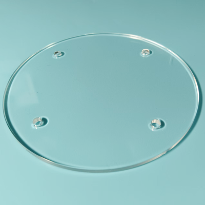 Precision Perforated Quartz Plate High Purity Fused Silica Double Side Ground For Tube Furnace Vacuum Coating