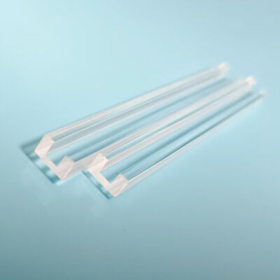 18+1 Rectangular Groove Fused Quartz Substrate 120x5x3.5mm Optical Component Carrier