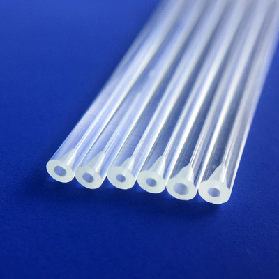 High Purity Quartz Capillary Tube High Temperature Resistant Circular Horn Mouth