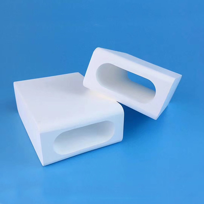 Laser Spare Paerts Length 115mm Ceramic Protective Sleeve For Elliptic Hole Quartz Flow Tube