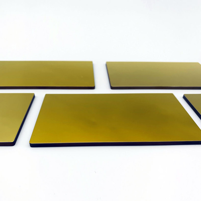 Quartz Glass Plate Gold Plated Silicon Dioxide Optical Round Square Quartz Glass Window