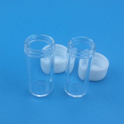 High Temperature Clear Fused Quartz Glass Container