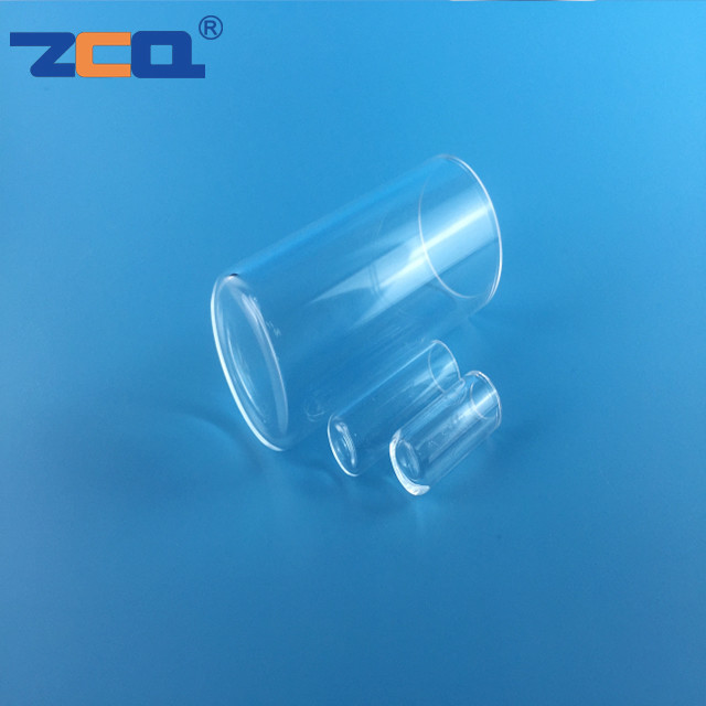 Transparent Quartz Capillary Tube One End Flat Sealed Quartz Glass Test