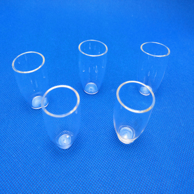 99.99% Quartz Crucibles Opaque Fused Silica Transparent For Lab