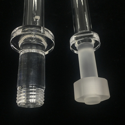 Threaded Machining Quartz Glass Nuts And Tubes For High Temperature Environment
