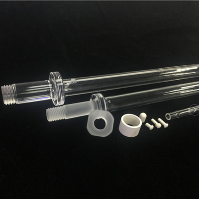 Threaded Machining Quartz Glass Nuts And Tubes For High Temperature Environment