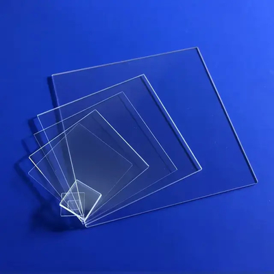 Transparent Quartz Glass Plate Set Affordable Durable for Lab Equipment in Multiple Sizes 1mm 1.3mm 1.6mm 2mm
