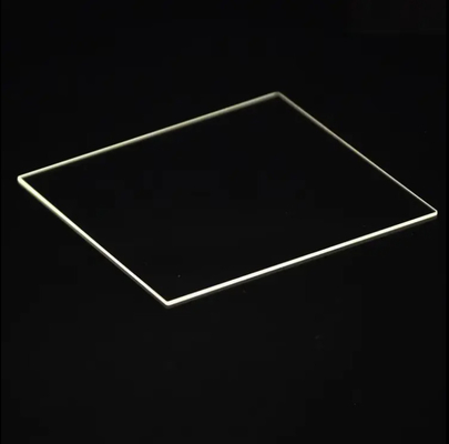 1mm 1.5mm 2mm Ultra-Thin CNC Clear Color Quartz Glass Plate For Lab Surface 10/5 80/50 Density 2.2g/cm3