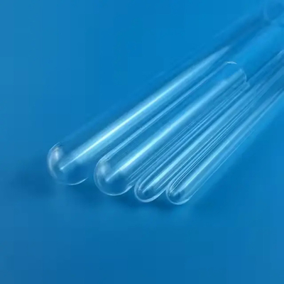 Customize High Temperature Resistance Transparent One End Sealed Clear Silica Quartz Tube With Moulding Processing Service