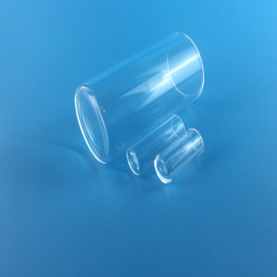 Transparent Quartz Capillary Tube One End Flat Sealed Quartz Glass Test Tube