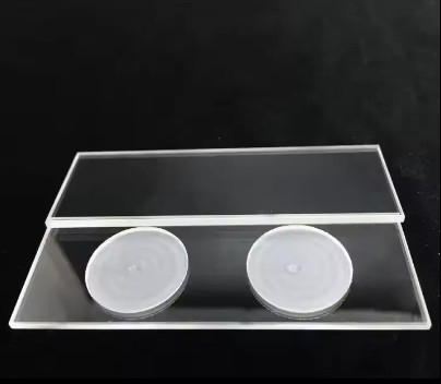 Square High Uv Transmission Clear Fused Quartz Plate Customize Polishing Transparent Quartz Substrate